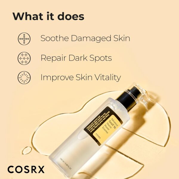 COSRX Snail 96% Mucin Power Repairing Essence 3.38 fl.oz 100ml - Image 5