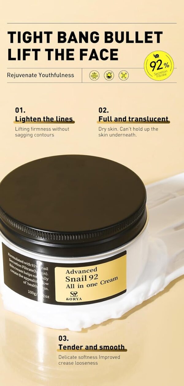 COSRX Advanced Snail 92 All in one Cream 100ml - Image 4