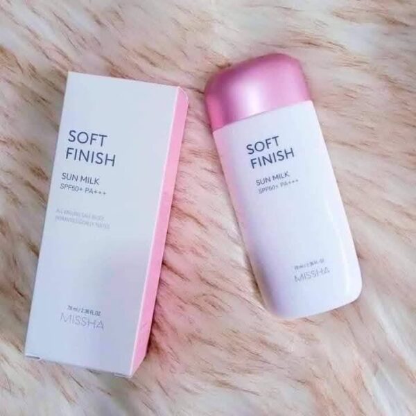 MISSHA Soft Finish Sun Milk SPF50+ PA+++ 70ml - Image 3